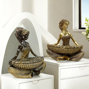 Figurine fille <span class=keywords><strong>africaine</strong></span> personnalisée en résine artisanat cadeau femme <span class=keywords><strong>africaine</strong></span> statue bassin divers design taille dame sculpture <span class=keywords><strong>pas</strong></span> <span class=keywords><strong>cher</strong></span> décor à la maison - Product Image 4