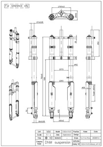 จักรยานเสือภูเขา USD-8FAT DNM ส้อมจักรยานเสือภูเขาจักรยานไฟฟ้าจักรยานอ้วนช่วงล่าง - Product Image 4