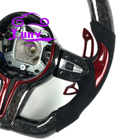 Accessoires pour BMW, volant de voiture en fibre de carbone forgée pour BMW F30 F10 F22 F32 F80 F87 M3 M4 M-Sport, style racing, compatible OEM