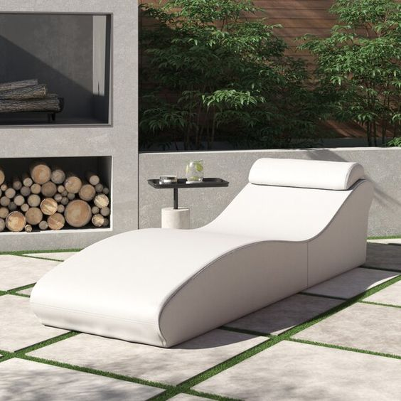 Y145 Customized Fiberglass Leisure Chair Sofa Deck Recliner Indoor Relaxing Swimming Pool Beach Patio FRP Custom Chaise Lounge