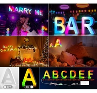 Perfil de aluminio 3D Personalizar Letra Led Rgb Letras Signo Al aire libre para tiendas Carta de canal