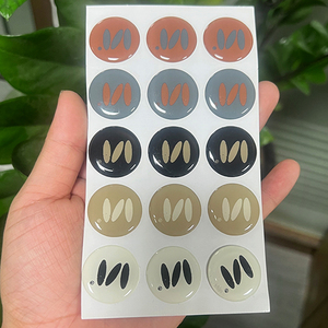 High Quality Epoxy <b>Sticker</b> 3D Dome <b>Sticker</b> Custom <b>Logo</b> Puffy Epoxy Label <b>Sticker</b> For Coffee Bag - Product Image 5