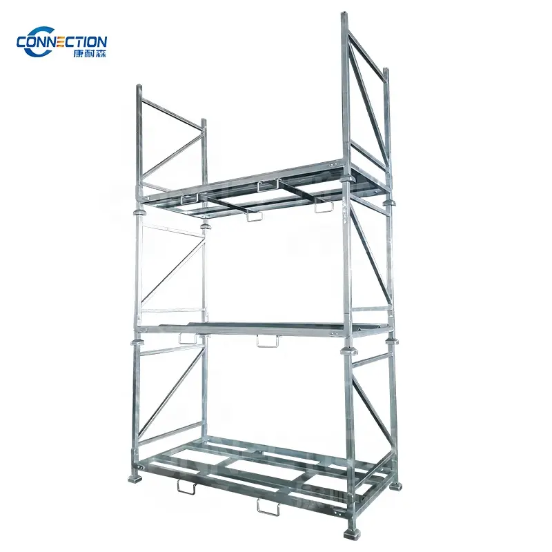 Hot dipped Stacking Tyre Pallet Rack Truck Tire Stackable Portable Wholesale Truck Tire Rack For Warehouse