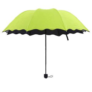 Paraguas Mágico con Protección UV para Mujer, Colorido, Popular, Portátil, con Diseño de Flores, de Poliéster, Manual - Product Image 1