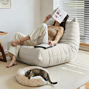 Nouvelle Arrivée - Fauteuil de relaxation individuel confortable en tissu avec éponge compressée, gain de place, idéal pour salon ou coin fenêtre - Product Image 5