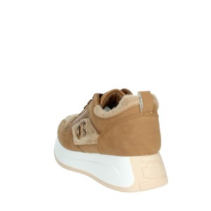 Sneakers alte sportive retrò da uomo di tendenza alla moda Beige 8711 morbido modello solido con fodera in rete per camminare - Product Image 2