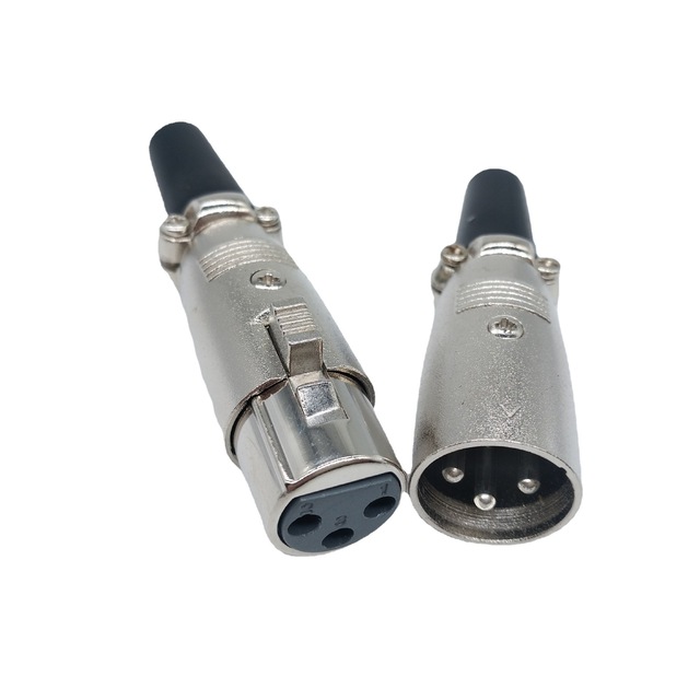 High Quality Microphone XLR Cannon Plug for Audio Interface 3/4/5-Core Metal Connector for Microphone and Speaker