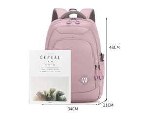 Mochila de Nylon para Mulheres com Grande Capacidade, Design Robusto, Impermeável, Padrão de Doces, Recurso Antifurto, Mochila para Ensino Médio - Product Image 6