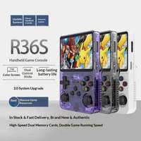 Console de jeu portable S R36S 64 Go avec plus de 10000 jeux rétro, écran 3,5 pouces 640x480, batterie 3000 mAh