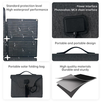 ETFE Panneau Solaire Pliable 200W Mini Panneau Solaire Pliable Flexible Camping Panneau Durable Charge Solaire Centrale Électrique Portable