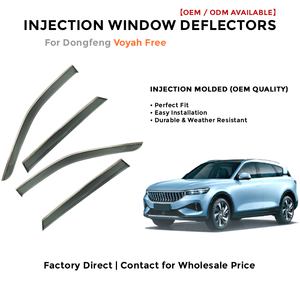 Injection Window Visors Rain Guards for Dongfeng Voyah Free | Side Window Deflectors Custom Fit Auto Accessories - Product Image 2