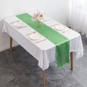 Chemin de <span class=keywords><strong>table</strong></span> en satin coloré Décorations de <span class=keywords><strong>table</strong></span> de banquet de mariage <span class=keywords><strong>La</strong></span> Tavola pour une utilisation de mariage et d'événement - Product Image 6