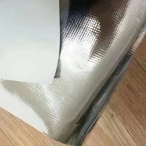 Doppelseitige reflektierende Strahlungs barriere aus alu minis iertem Polyester gewebe