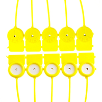 Sceau en plastique miniature haute sécurité SK1005P - Anti-effraction et jetable - pour la logistique, les sacs d'argent et les compteurs électriques