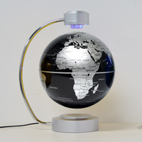 Globe flottant magnétique, carte du monde rotative à lévitation avec lumières LED Globe flottant à lévitation magnétique pour décoration