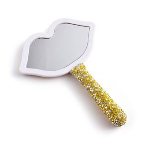 Plastic Handheld <b>Mirror</b> Bling Glitter Rhinestone Decorative <b>Mirror</b> Jewelry Fashion Makeup <b>Mirror</b> - Product Image 4