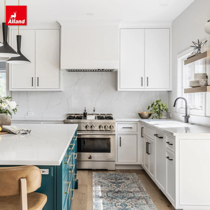 AllandCabinet New York Portes coulissantes pour villas, qualité Mbf Board, armoires de <span class=keywords><strong>cuisine</strong></span> fines de style shaker avec charnières à fermeture douce - Product Image 4