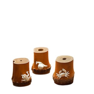 Handmade Wooden <b>Tea</b> <b>Tray</b> With Lid Cylinder Shape Traditional Chinese Style For Kung Fu <b>Tea</b> Ceremony Accessories - Product Image 5