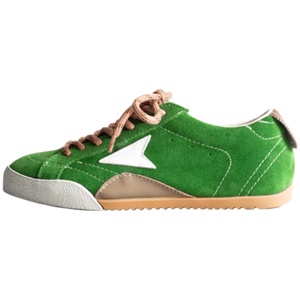 Chaussures décontractées de luxe en cuir de vachette et maille, style rétro, à enfiler, avec semelles en caoutchouc, pour hommes et femmes - Product Image 5