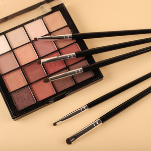 Nuevo Kit de Brochas de Maquillaje Completo de 5 Piezas con Pelo de Caballo, Mango de Plástico, Punta Pequeña, Ideal para Viajes, Set de Brochas para Maquillaje Facial y de Ojos - Product Image 3
