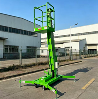 Plateforme élévatrice mobile hydraulique à mât unique en alliage d'aluminium personnalisée, plateforme élévatrice verticale industrielle pour travaux en hauteur