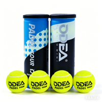 Balles de padel professionnelles de haute qualité, durables, 47 % laine, caoutchouc élastique, couleur/logo personnalisés, pressurisées, portables, pour le sport