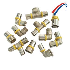 Raccords à <span class=keywords><strong>sertir</strong></span> en laiton TUBOMART ISO17484 16-32 mm pour connecteur de tuyau de <span class=keywords><strong>gaz</strong></span> multicouche PEX - Product Image 2