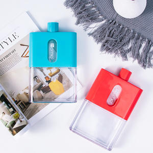 Domo <b>A5</b> Flat <b>Water</b> <b>Bottle</b> 500Ml Reusable Sports Cup Portable Transparent Plastic Outdoor Travel Drink Container - Product Image 5