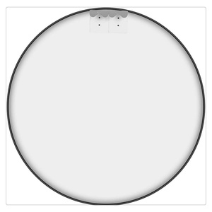 Round Wall Mounted Mirror Aluminum Alloy <b>Frame</b> Hinged Large Vanity Hanging Decorative Mirrors - Product Image 2