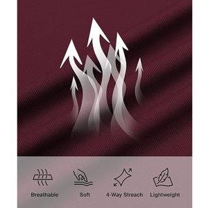 Lot de 3 Chemises Homme Slim Fit Infroissables en Maille 100% Coton Extensible Doux Respirant à Manches Courtes Imprimées Décontractées pour Ensemble - Product Image 3