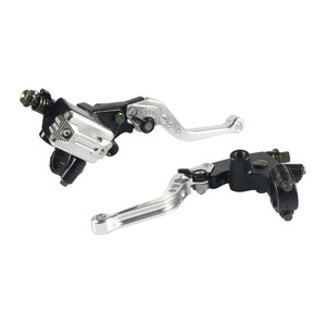 Maître-cylindre d'embrayage et de frein CNC pour moto avec ensemble de poignée d'accélérateur réglable en aluminium pour la modernisation et la mise à niveau - Product Image 5