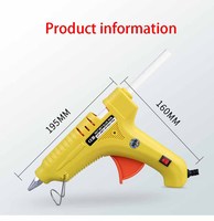 Pistol Lem Panas Mini Tanpa Kabel, Isi Ulang USB, Portabel untuk Kerajinan DIY dan Perbaikan Rumah