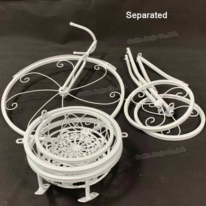 Supporto <span class=keywords><strong>per</strong></span> Piante <span class=keywords><strong>in</strong></span> Metallo Smontabile Junju a 3 Ripiani <span class=keywords><strong>per</strong></span> Giardino, Balcone, Patio, Corridoio e Terrazza - Product Image 4