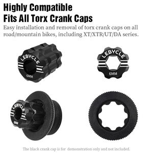 Outil de fixation et de démontage du capuchon de <span class=keywords><strong>manivelle</strong></span> de vélo de route LEBYCLE MTB, <span class=keywords><strong>extracteur</strong></span> de boulon de capuchon de <span class=keywords><strong>manivelle</strong></span> pour Shimano SRAM - Product Image 4