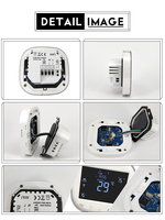 Mejor nuevo Digital inteligente programable inalámbrico agua/calefacción eléctrica WiFi habitación termostato App Control con Sensor remoto