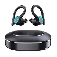 2024 nouveau produit écouteurs sans fil BT 5.3 TWS dans le crochet d'oreille casque de sport écouteur tactile avec crochet d'oreille étanche LED noir OEM JL