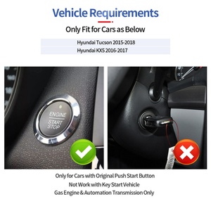EASYGUARD Plug & Play <b>Remote</b> Starter Fit for Push to Start Tucson 15-18 & KX5 16-17 Automatic Transmission Gas Vehicle Only - Product Image 2