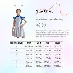 Ensemble de costumes d'extraterrestres pour filles de 6 à 16 ans, robe trapèze, costume mignon pour les fêtes cosplay, spectacles sur scène, danse de salon et danse latine - Product Image 6