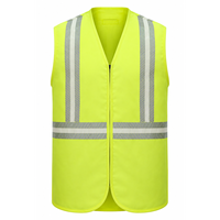 Gilet de travail jaune haute visibilité respirant, uniforme de sécurité, fourni par l'usine