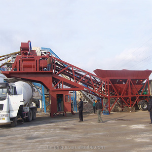 Vorgefertigte Betonmischanlage <span class=keywords><strong>Mini</strong></span>-Mischanlage Fabrik Automatische Mobile Transportbeton-Mischanlage Preis - Product Image 1