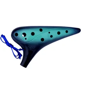 Hochwertige Ocarina 12-Loch Kunststoff Ocarina Fall beständige praktische Kinder Ocarina Flöte