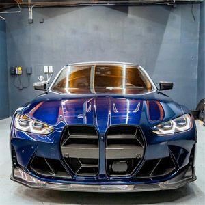 Sợi Carbon phía trước lưới tản nhiệt với giọng Bumper nướng Bộ dụng cụ cơ thể cho BMW M3 G80 M4 g82 G83 xe grills - Product Image 5