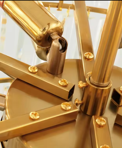 Zeal Lighting Crystal Luxury Chandelier Sala de estar Nordic Gold Lámpara colgante moderna Colgante Modernes - Product Image 3