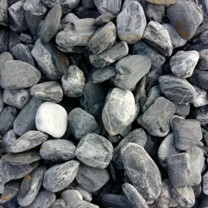 화강암 pavers 블랙 컬러 자연 돌 조약돌 돌 수족관 장식 자갈 타일