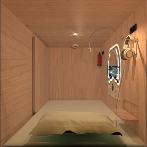 Lit <span class=keywords><strong>capsule</strong></span> en bois japonais, lit de couchage d'hôtel, dernière collection - Product Image 3