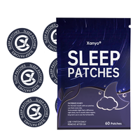 Patchs Transdermiques de Mélatonine pour le Sommeil OEM, Aide au Sommeil avec Théanine et Magnésium pour Femmes et Hommes, Végétaliens, 60 Patchs