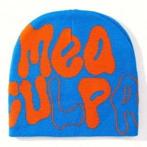 Wholesale Acrylic Knitted <b>Hat</b> With Logo Hip Hop Custom All OverJacquard Designer Unisex Winter Jacquard Beanie - Product Image 4