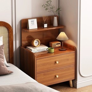 <span class=keywords><strong>Table</strong></span> <span class=keywords><strong>de</strong></span> <span class=keywords><strong>chevet</strong></span> moderne minimaliste nordique style crème, 2 tiroirs, en bois, meuble <span class=keywords><strong>de</strong></span> chambre, meuble <span class=keywords><strong>de</strong></span> rangement pour la maison - Product Image 4
