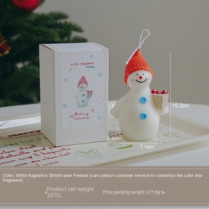 Acogedora decoración de vacaciones Linda vela de Navidad de Papá Noel <span class=keywords><strong>Spa</strong></span> y fragancia Idea de regalo Navidenas Coffret Cadeau - Product Image 4