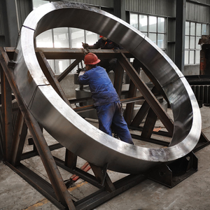 适用于化工厂和耐火材料窑炉的OEM回转窑支撑环和轮胎，带齿轮箱和轴承，铸钢材质 - Product Image 5